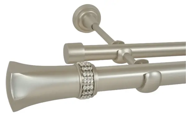 Galerie fara inele PLUTON CRYSTAL - 25/19 - crom mat