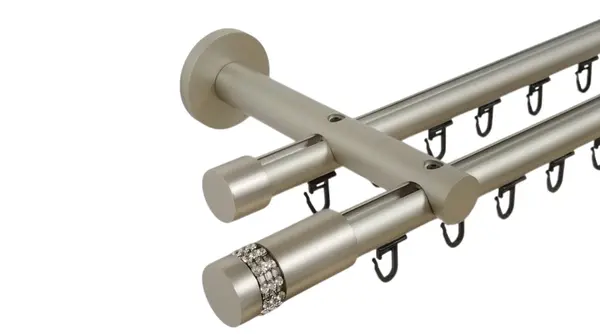 Galerie metal dubla PICIOR UNIVERSAL TEAVA PROFIL - XANTOS19/19 - CROM MAT