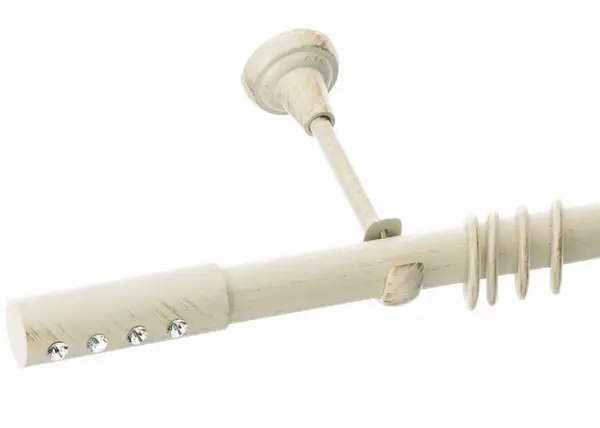 Galerie simpla ALLURE 25 mm alb antichizat