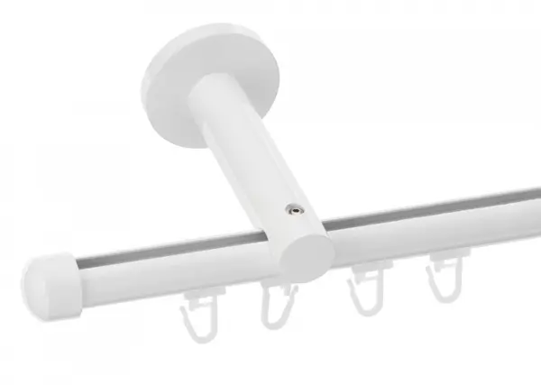 Galerie simpla Capacel profil alb lucios 19mm