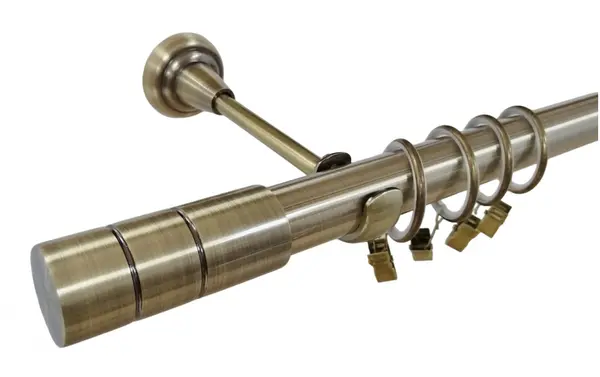 Galerie simpla CYLINDRU - 25mm - aur antic