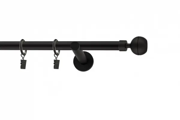 Galerie SIMPLA PRINDERE PERETE PICIOR UNIVERSAL 19 mm KULA OPTIC NEGRU