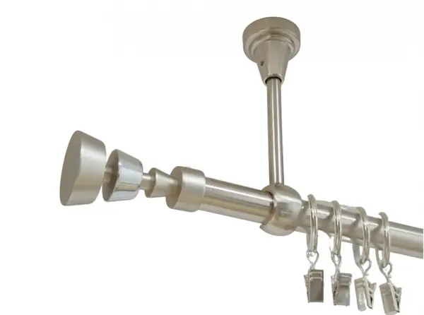Galerie simpla prindere tavan afina 19 mm inox