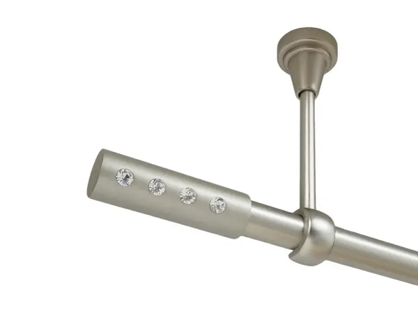 Galerie simpla prindere tavan fara inele allure 19 mm crom mat