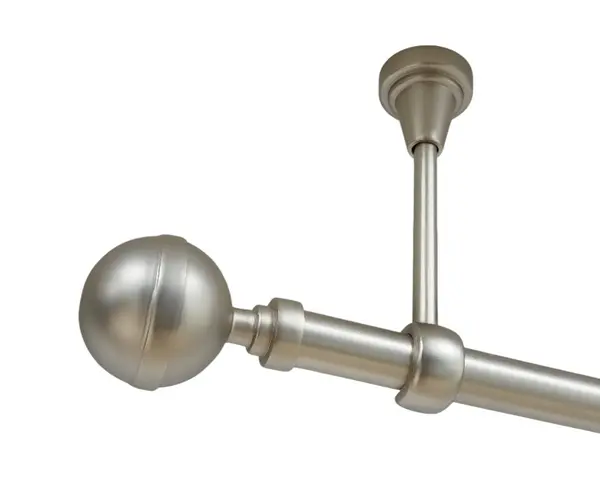 Galerie simpla prindere tavan fara inele kalisto 19 mm crom mat