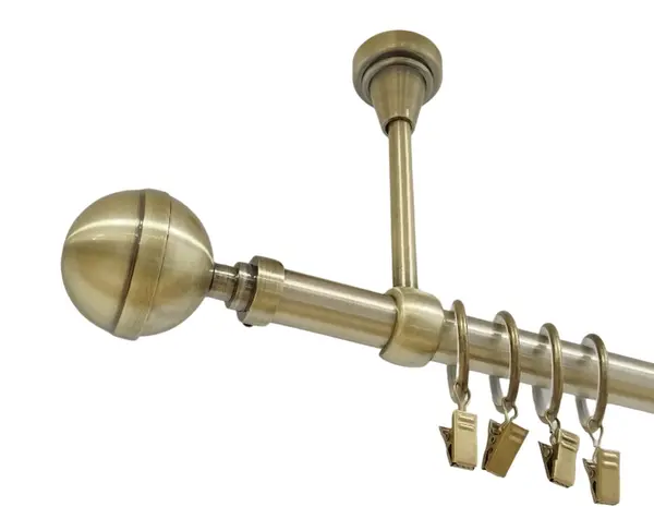 Galerie simpla prindere tavan KALISTO 19 mm aur antic