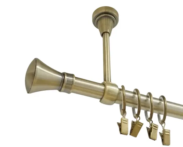 Galerie simpla prindere tavan PRINCE 19 mm aur antic
