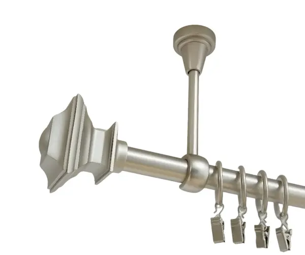 Galerie simpla prindere tavan verdi 19 mm crom mat