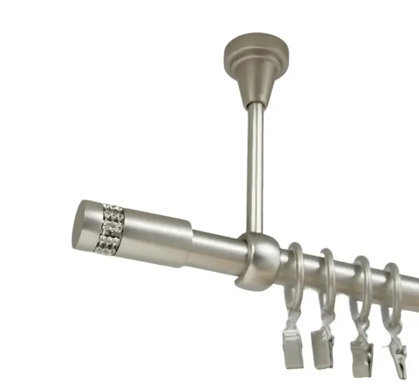Galerie simpla prindere tavan xantos 19 mm crom mat