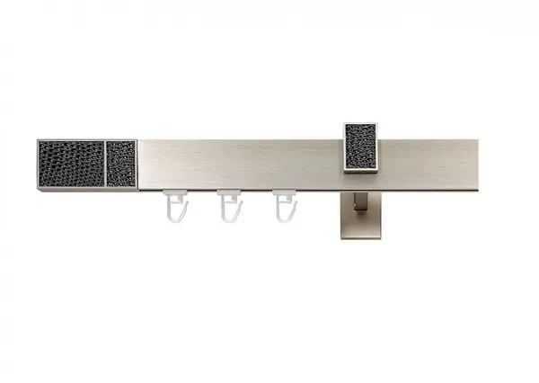 Galerie SIMPLA Square Line - Boss negru cu capacel pe suport