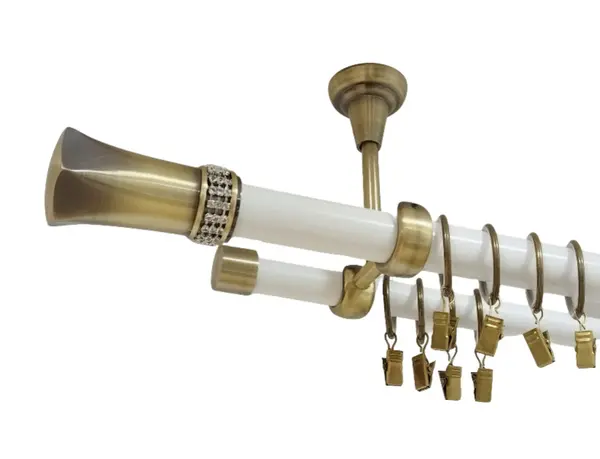 Galerie tavan PLUTON CRYSTAL - 25/19 - alb/aur antic