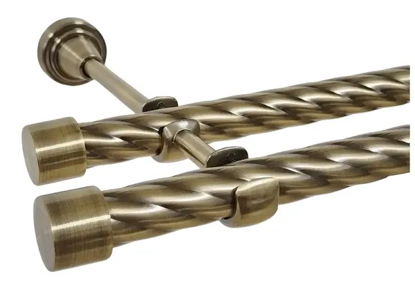 Galerie TWIST dubla DOP fara inele 19/19 mm - aur antic