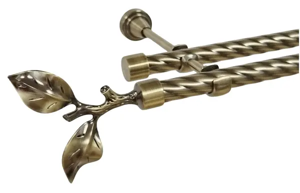 Galerie TWIST dubla GALAZ fara inele 19/19 mm - aur antic