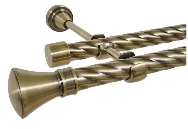 Galerie TWIST dubla PRINCE fara inele 19/19 mm - aur antic