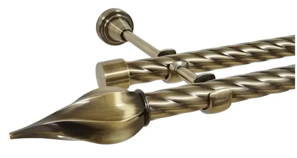 Galerie TWIST dubla TWISTER fara inele 19/19 mm - aur antic