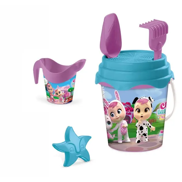 Galetusa de nisip cu accesorii Mondo Cry Babies