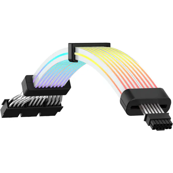 Gamemax Cablu Sursa Gamemax Modular cable, 12VHPWR 12+4 pini, 3x 8-pini VGA, 350mm, 12VHPWR CABLE-BK
