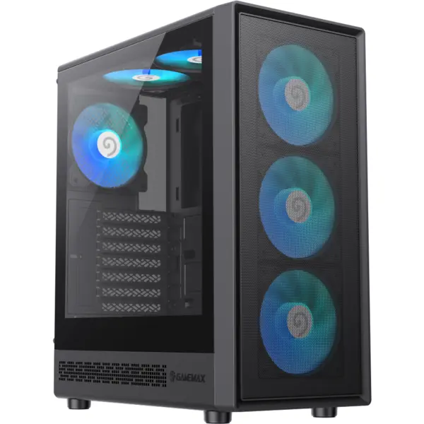 Gamemax Carcasa PC Gamemax STORM 2 AB, Mid Tower, ARGB, Panou lateral sticla securizata