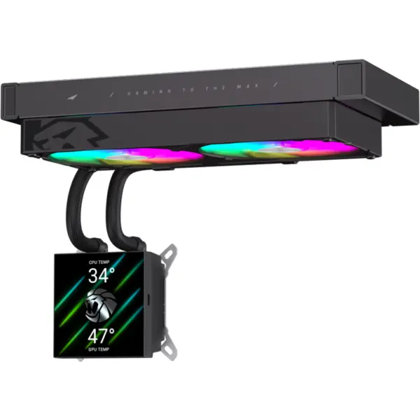 Gamemax Gamemax | CPU Liquid cooler | GLACIER 240 LCD | Black