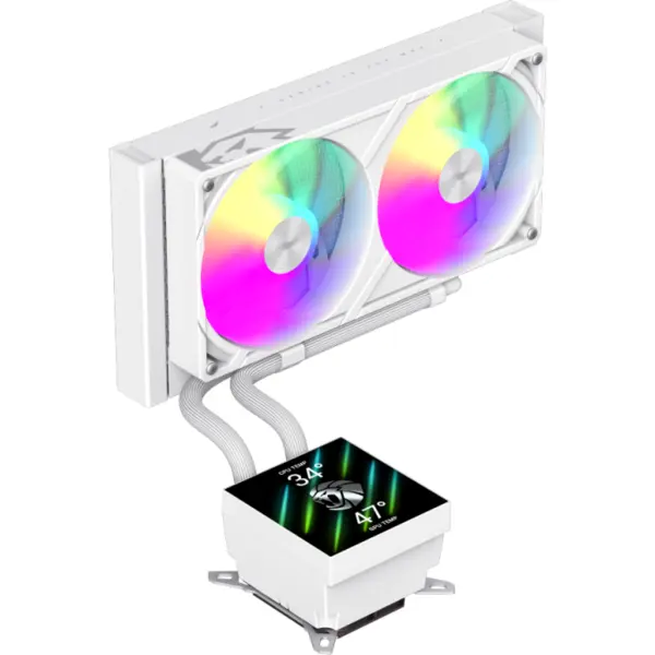 Gamemax Gamemax | CPU Liquid cooler | GLACIER 240 LCD | White