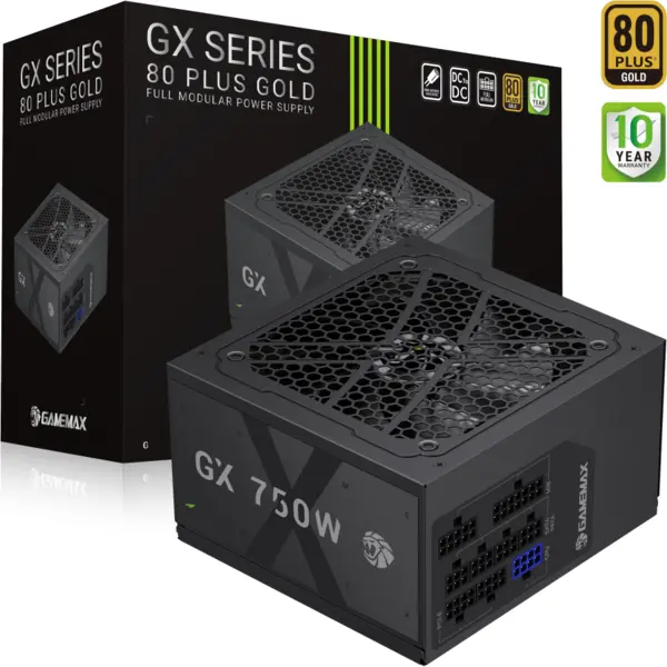 Gamemax Gamemax | PSU | GX 750GF | 750W | Gold | Full Modular