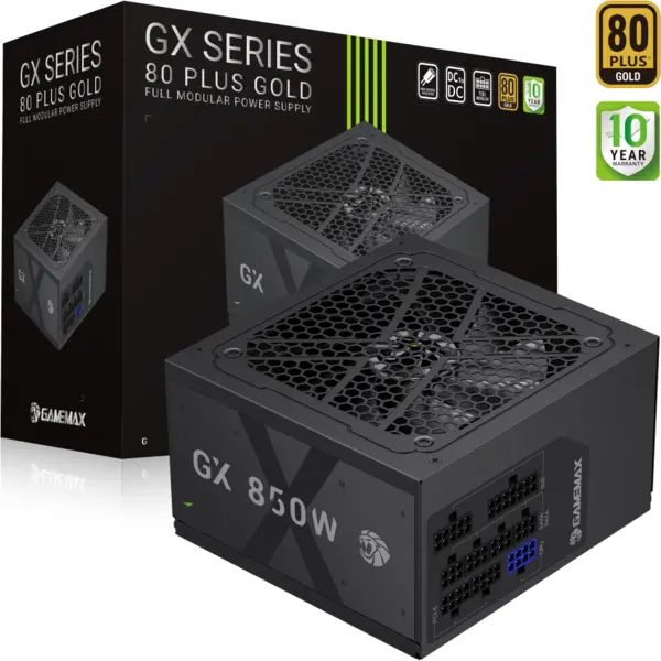 Gamemax Gamemax | PSU | GX 850GF | 850W | Gold | Full Modular