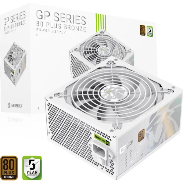 Gamemax Sursa alimentare Gamemax GP 750B WH, 80+ Bronze, 750W, alba