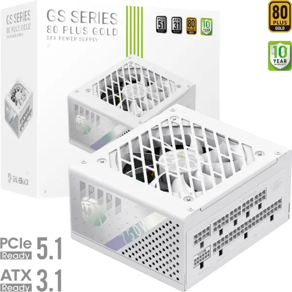 Gamemax Sursa alimentare Gamemax GS 750G WH, 80+ Gold, 750W, Modulara, ATX 3.1, PCIe 5.1