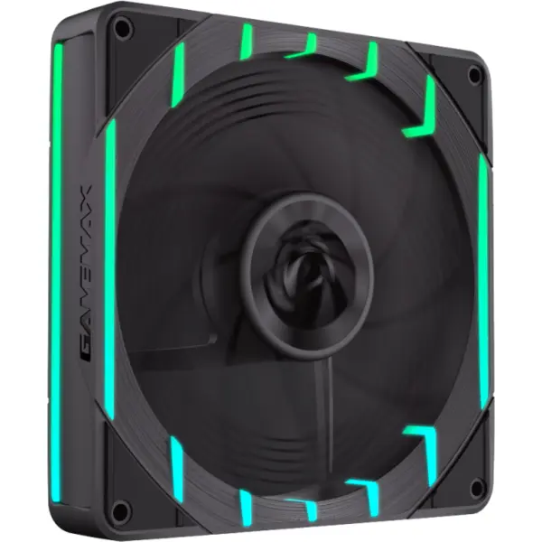 Gamemax Ventilator carcasa PC Gamemax Tornado T12 ARGB-R, Negru