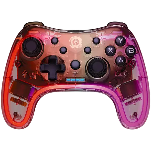 Gamepad Wireless Canyon Brighter GPW-04, PC/PS4/Xbox360/Android, Led RGB (Transparent)