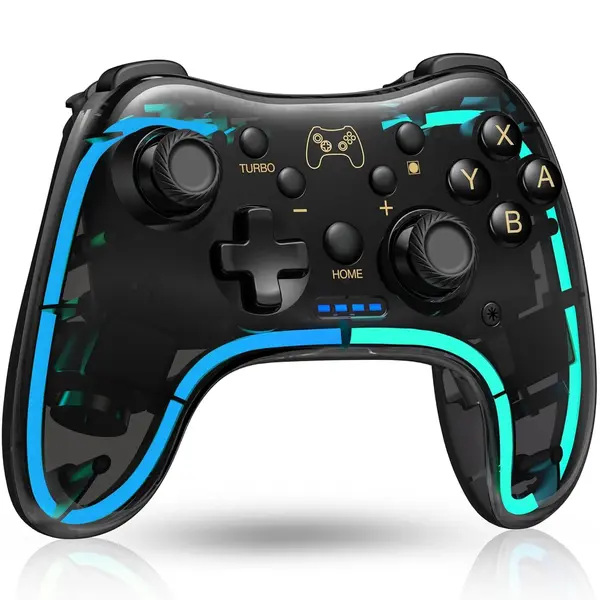 Gamepad Wireless Timebox, PC si Telefon, Ergonomic, Vibratii, Transparent - Default Title