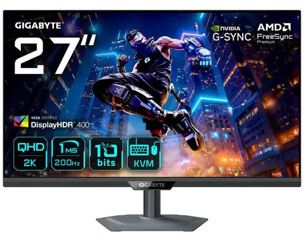 Gaming monitor Gigabyte – M27Q2 QD, 27'', 210Hz, 1ms, G-SYNC, negru