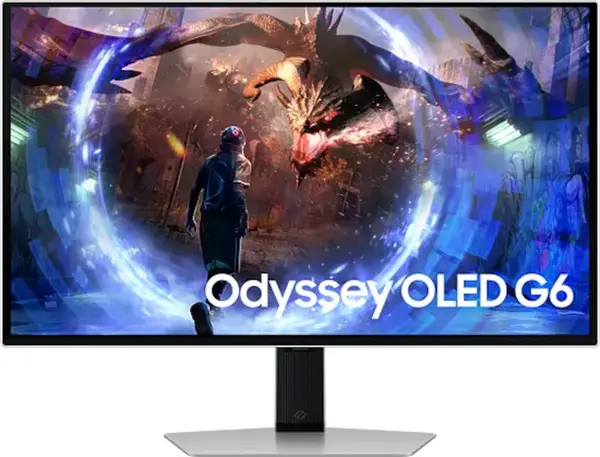 Gaming monitor Samsung - Odyssey, 27'', QD-OLED, 360Hz, 0.03ms, Glare Free, argintiu