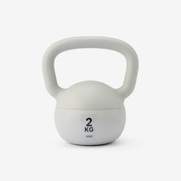 Ganteră Home Kettlebell 2 KG, gri