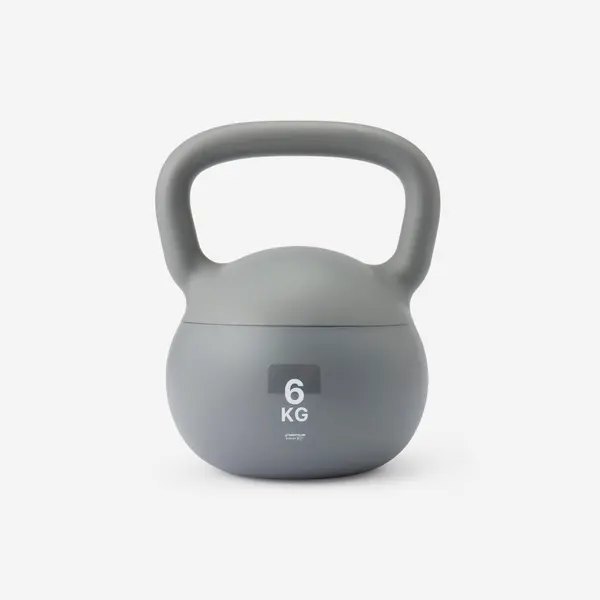 Ganteră Home Kettlebell 6 KG, gri