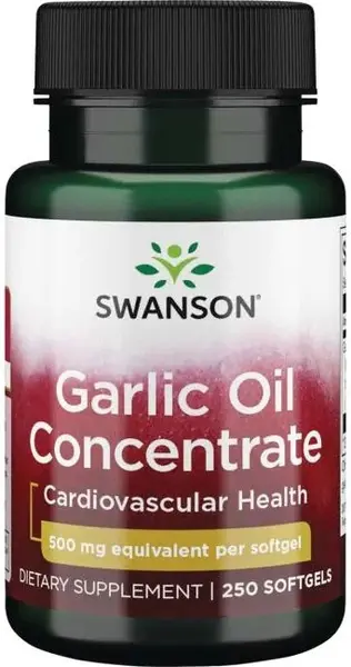 Garlic Oil, 500 mg, 250 capsule moi, Swanson