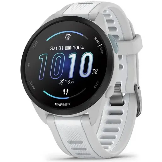 GARMIN Ceas Inteligent Garmin Forerunner 165, Music, GPS, WiFi, Gri-Alb