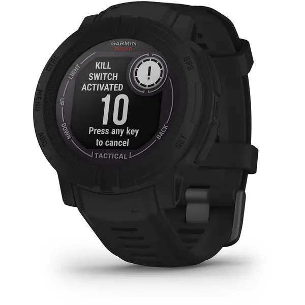 GARMIN Ceas inteligent Garmin Instinct 2, 45mm, Solar, Tactical Edition, Display diagonal: 2.29 cm (0.9), Display technology: MIP, Display resolution: 176 x 176 pixels. GPS (satellite), Negru