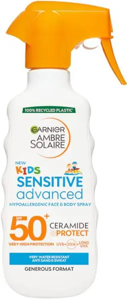Garnier Ambre Solaire Kids Spray de protecție solară pentru copii Sensitive Advance, SPF50+, 270 ml