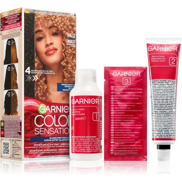 Garnier Color Sensation culoare par pentru decolorarea părului culoare HL2 Dark Brown Hair 1 buc