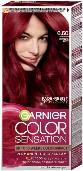 Garnier Color Sensation Vopsea de păr, 6.60 Intense Ruby