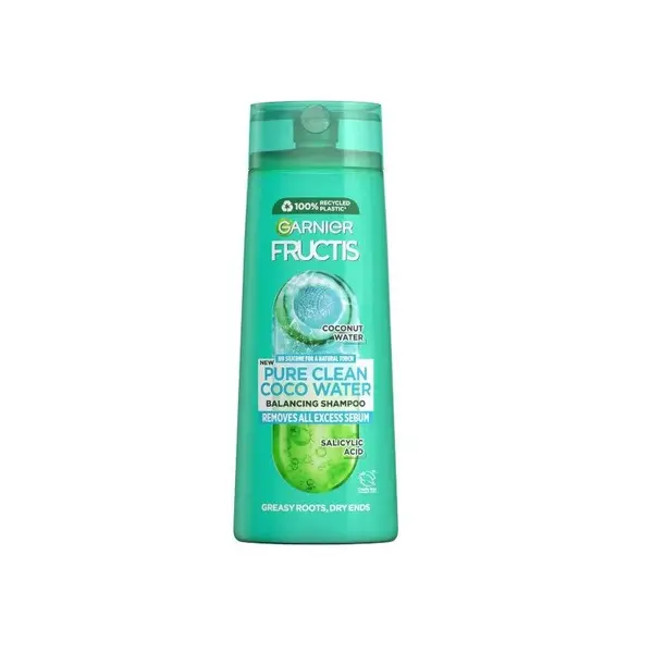Garnier Fructis Pure Strong Șampon pentru păr cu apă de nucă de cocos Volum 250 ml