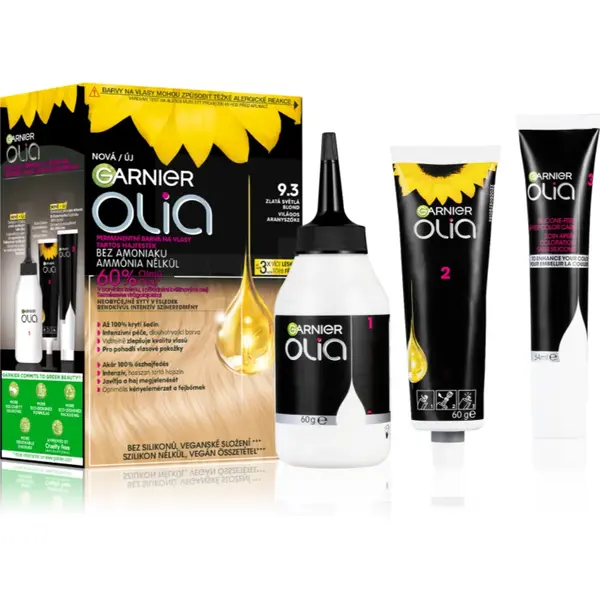 Garnier Olia Big Kit Culoare permanenta pentru par culoare 9.3 Gold Light Blond 1 buc