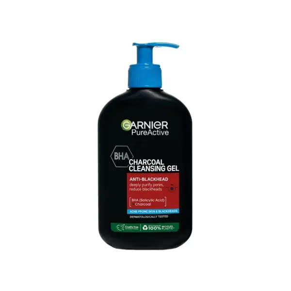 Garnier Pure Active Gel de curățare cu cărbune activat împotriva punctelor negre Volum 250 ml