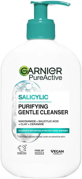 Garnier Pure Active Gel de curățare pentru față, 250 ml