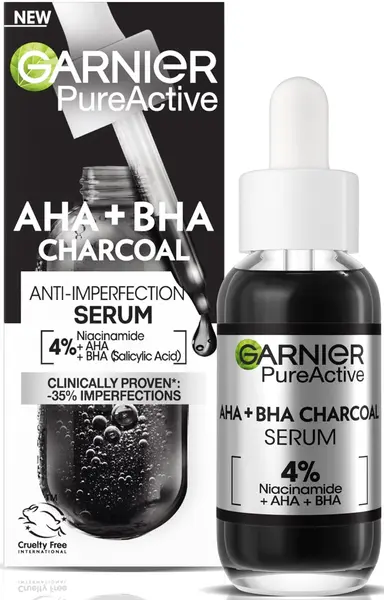 Garnier Pure Active Ser facial Charcoal, 30 ml