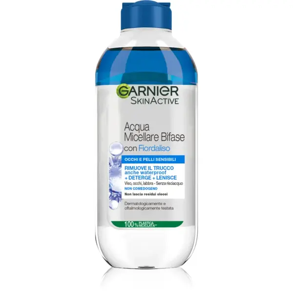 Garnier Skin Naturals apă micelară pentru îngrijirea ochilor foarte sensibili, cu lentile de contact 400 ml