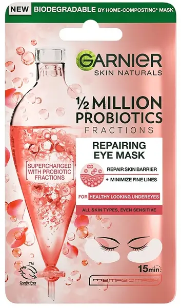 Garnier Skin Naturals Mască pentru conturul ochilor cu probiotice, 6 g