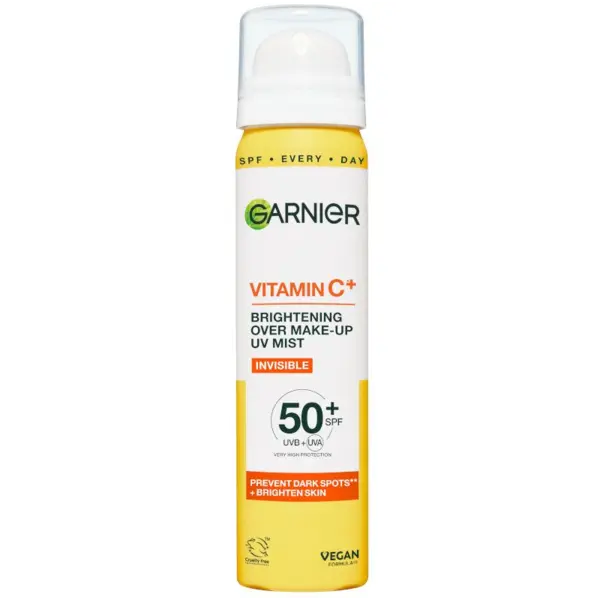 Garnier Skin Naturals Vitamin C Over Make-Up UV Mist SPF 50+ Spray facial Volum 75 ml