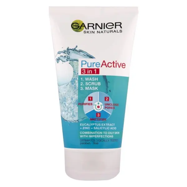 Garnier SKINNAT PURE Produs de curățare 3 în 1 Volum 150 ml
